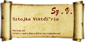 Sztojka Viktória névjegykártya