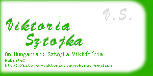 viktoria sztojka business card